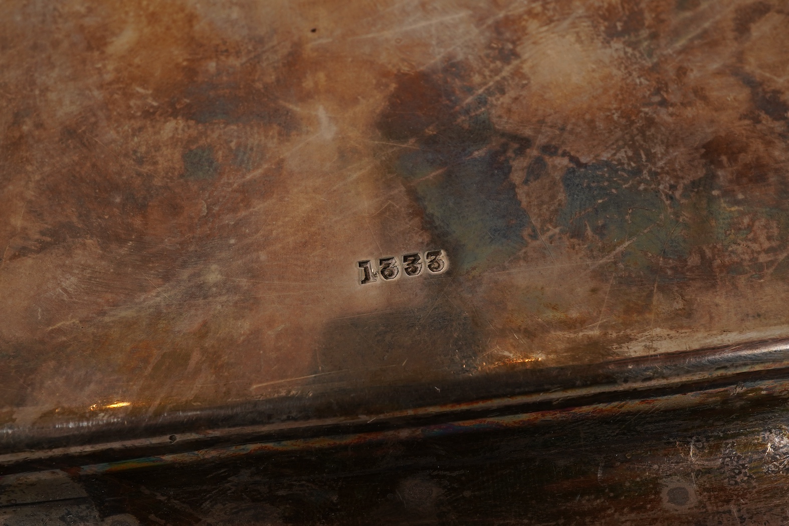 A George V silver salver by Sir John Bennett Ltd